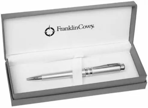 Franklin Covey Freemont Matte Chrome Ballpoint Pen (Black Ink)