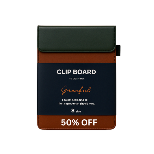 Greeful A5 Magnetic Clipboard | Stylish PU Leather Organizer