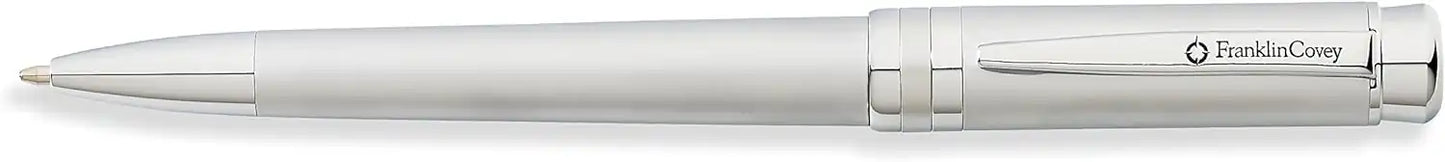 Franklin Covey Freemont Matte Chrome Ballpoint Pen (Black Ink)