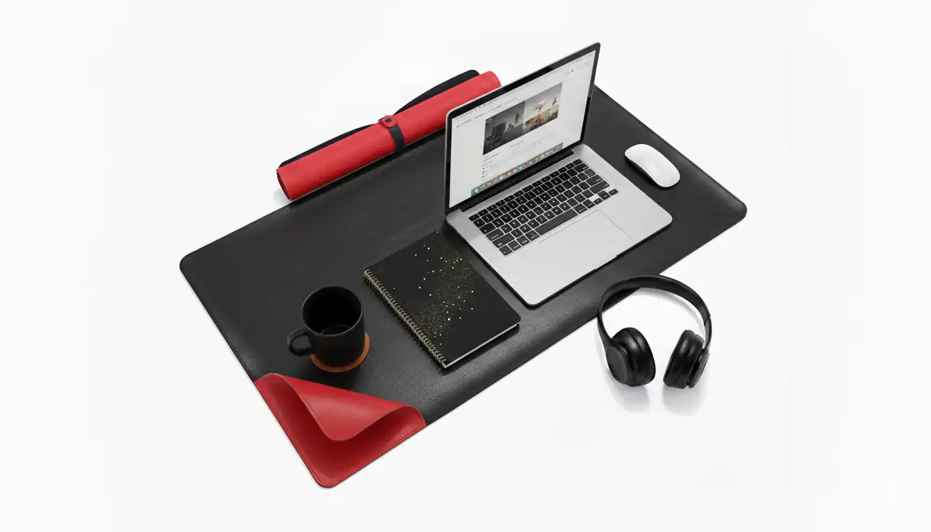 Double Face PU Leather Desk Mat