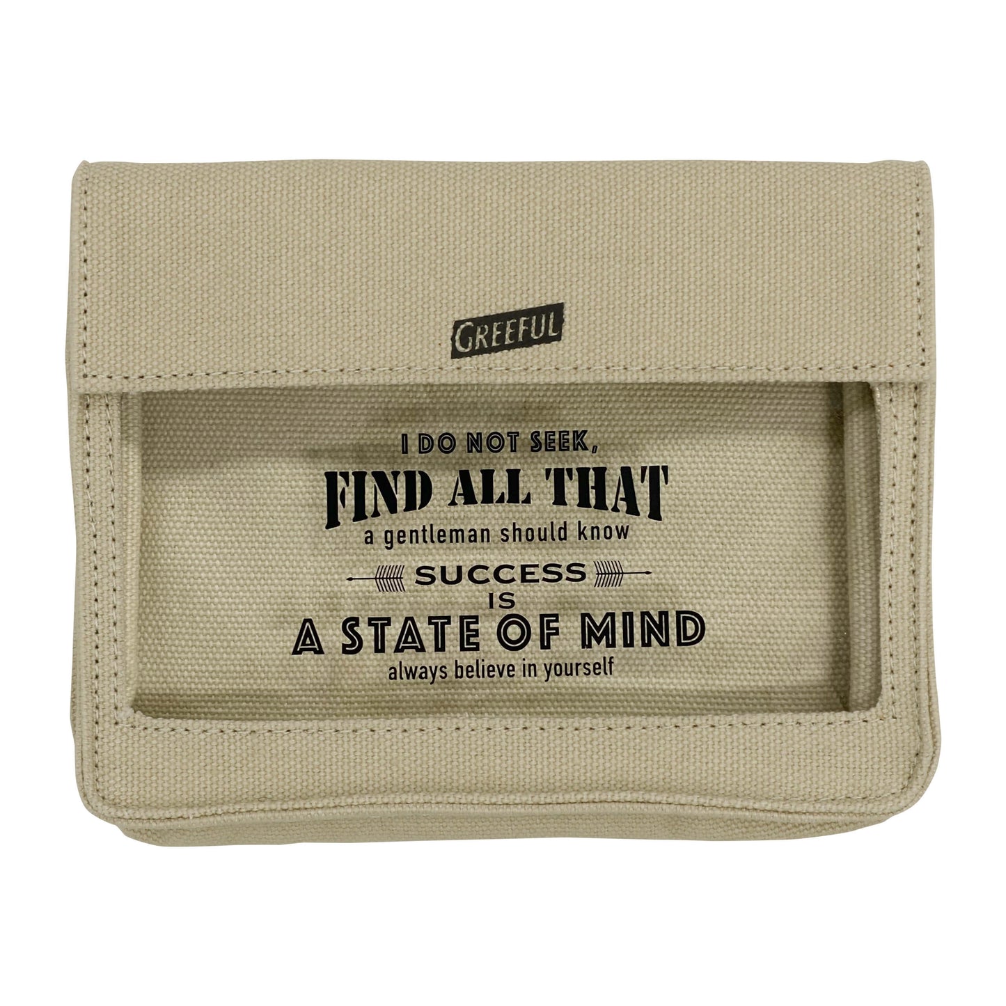 Stylish Transparent Canvas Organizer Pouch | Quick Find