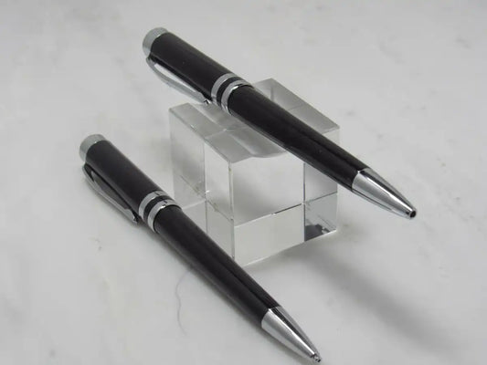 Franklin Covey Fremont Dark Black Pen & Pencil Set | Gift Ready