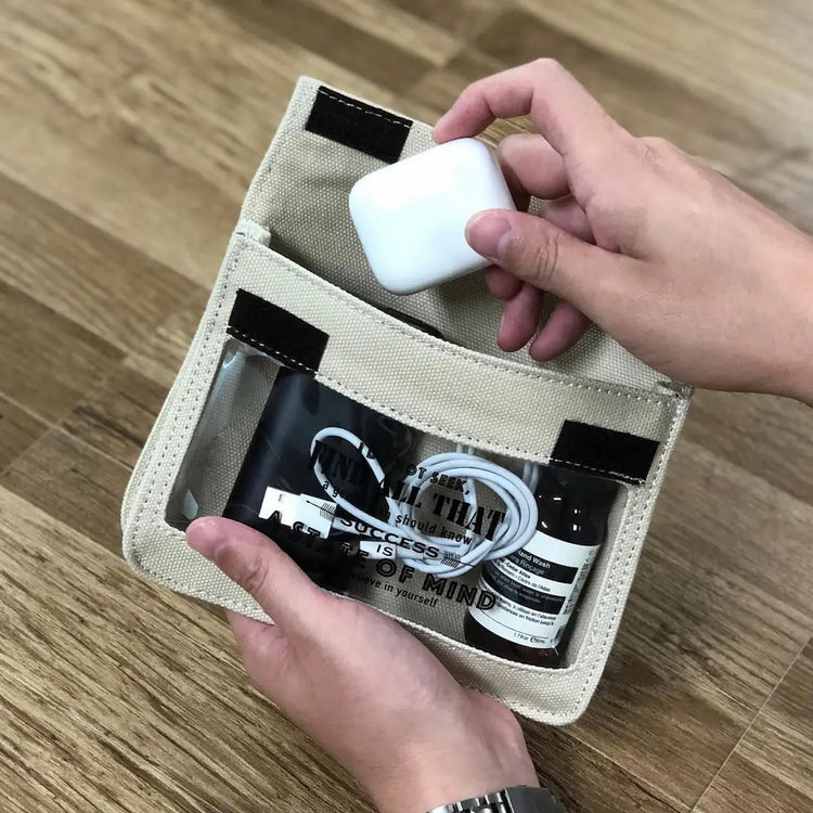 Canvas & Transparent Pouches: Stylish Organizer Bags