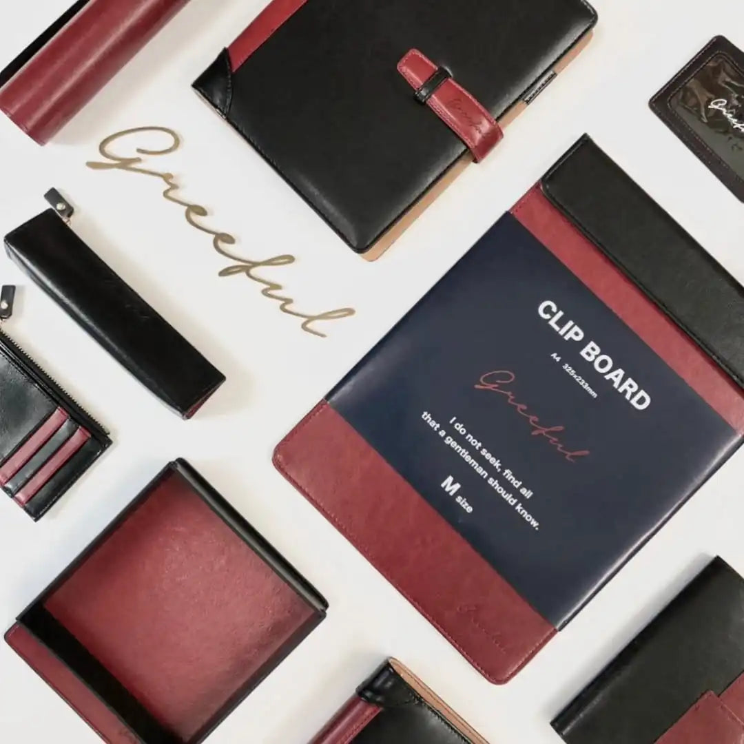 Double Face PU Leather Desk Accessories + Free Gifts 🎁