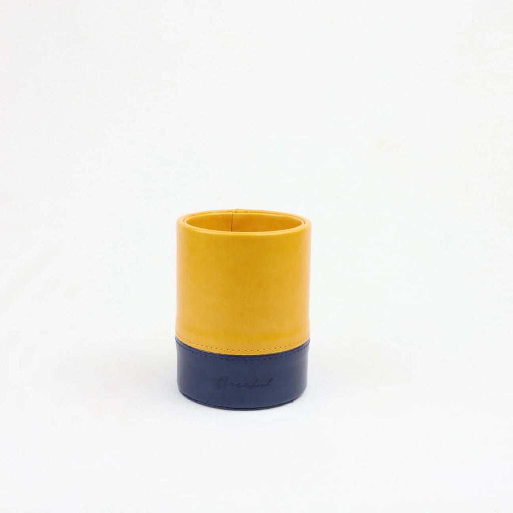 Greeful Double Face PU leather Pen Holder
