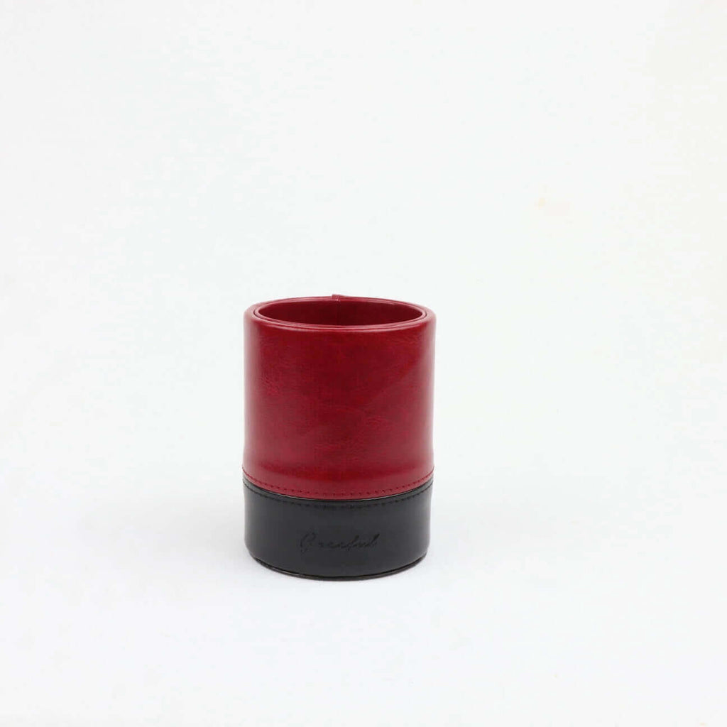 Greeful Double Face PU leather Pen Holder