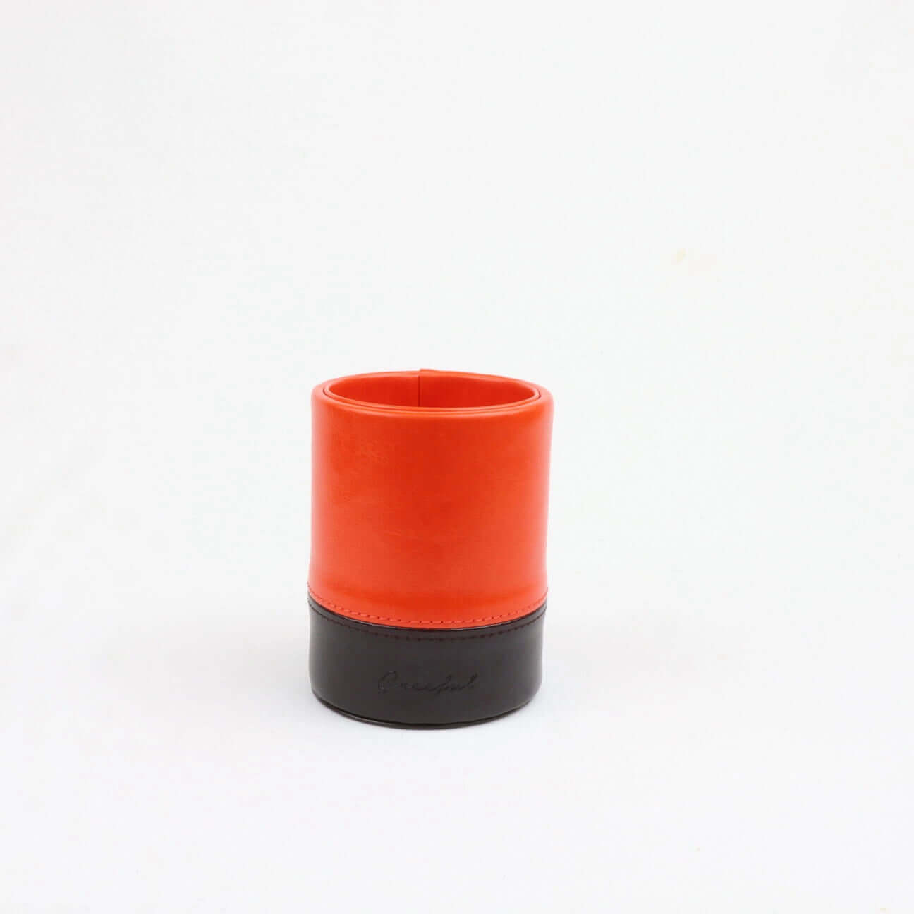 Greeful Double Face PU leather Pen Holder