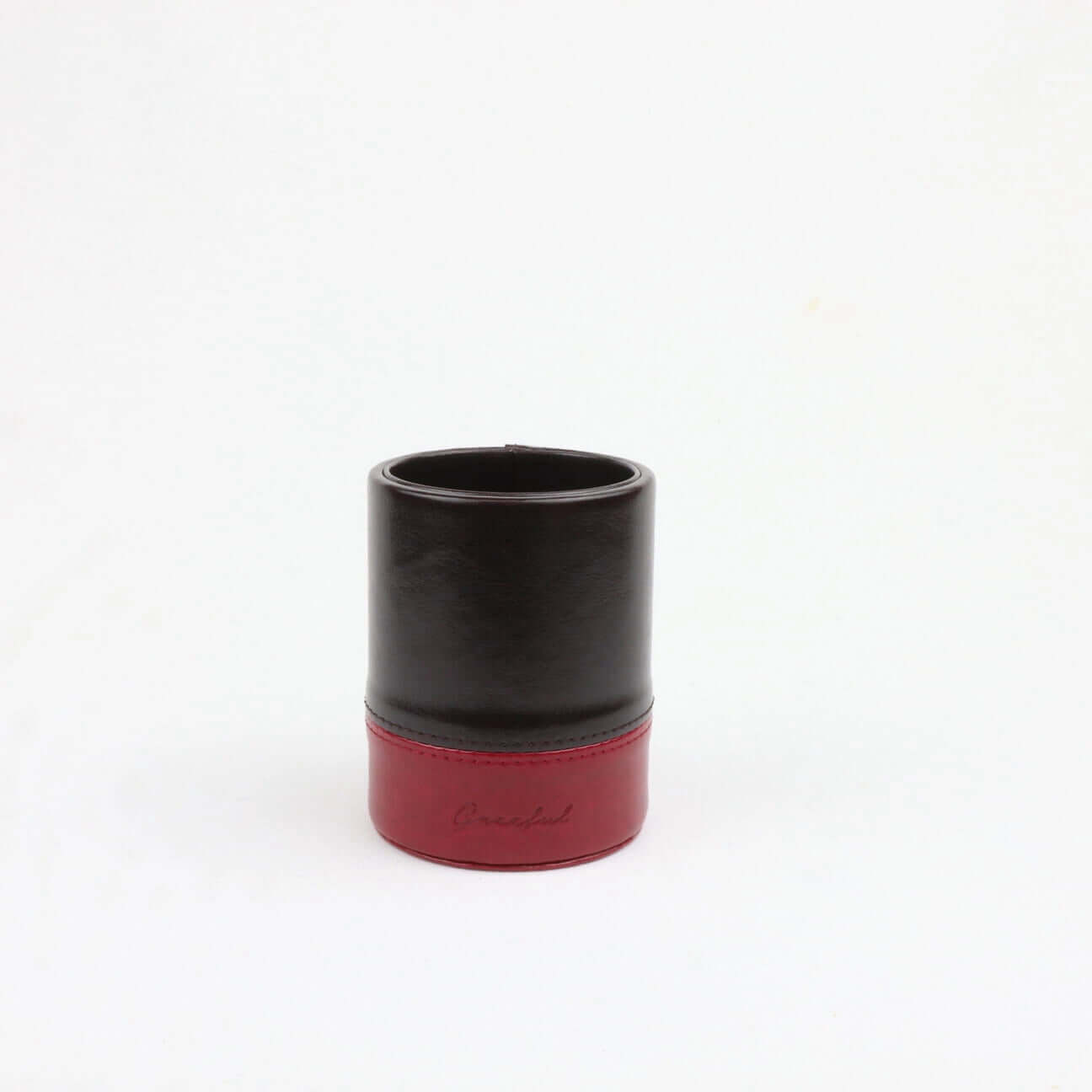 Greeful Double Face PU leather Pen Holder