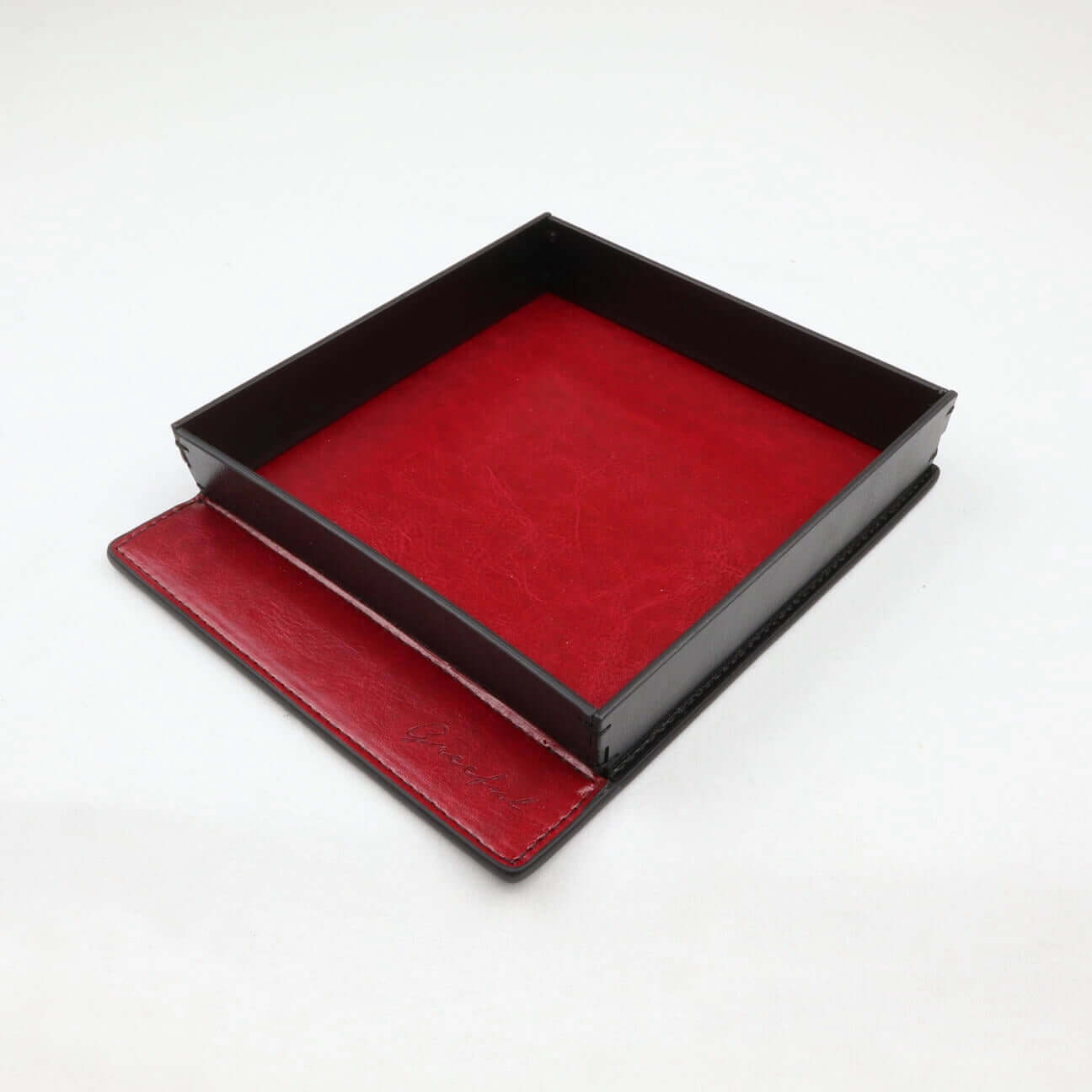 Premium PU Leather Valet Tray – Modern Desk & Office Organizer