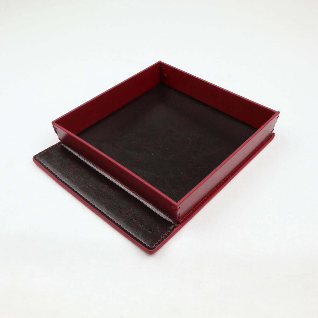 Premium PU Leather Valet Tray – Modern Desk & Office Organizer