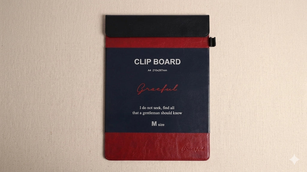 A4 PU Leather Magnetic Clipboard | Professional Organize