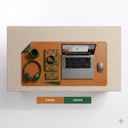 Greeful Reversible PU Leather Desk Mat | Waterproof Desk Pad