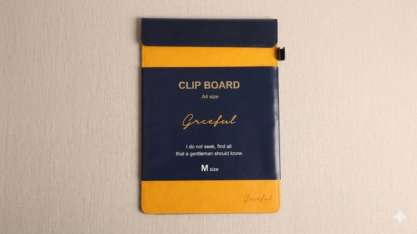A4 PU Leather Magnetic Clipboard | Professional Organize