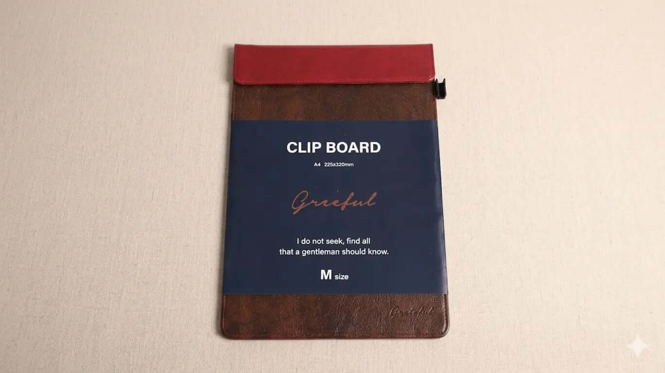 A4 PU Leather Magnetic Clipboard | Professional Organize