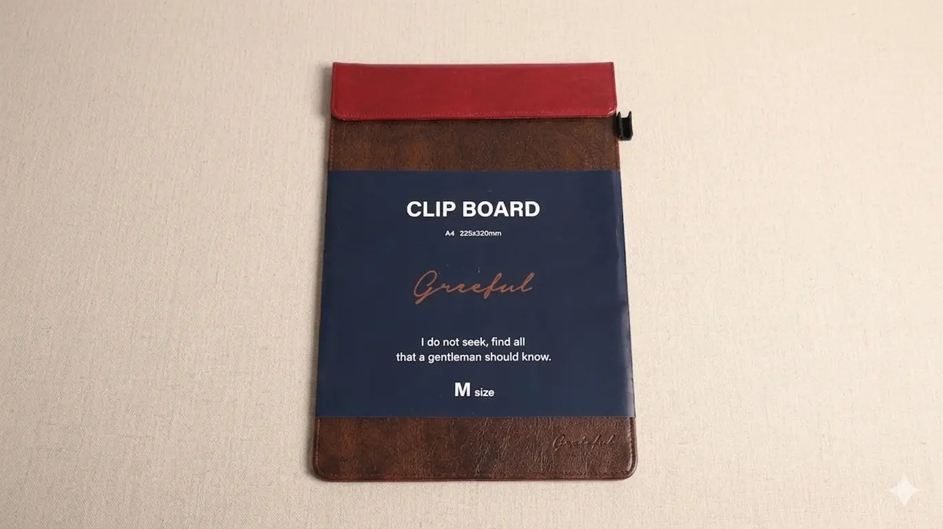 A4 PU Leather Magnetic Clipboard | Professional Organize