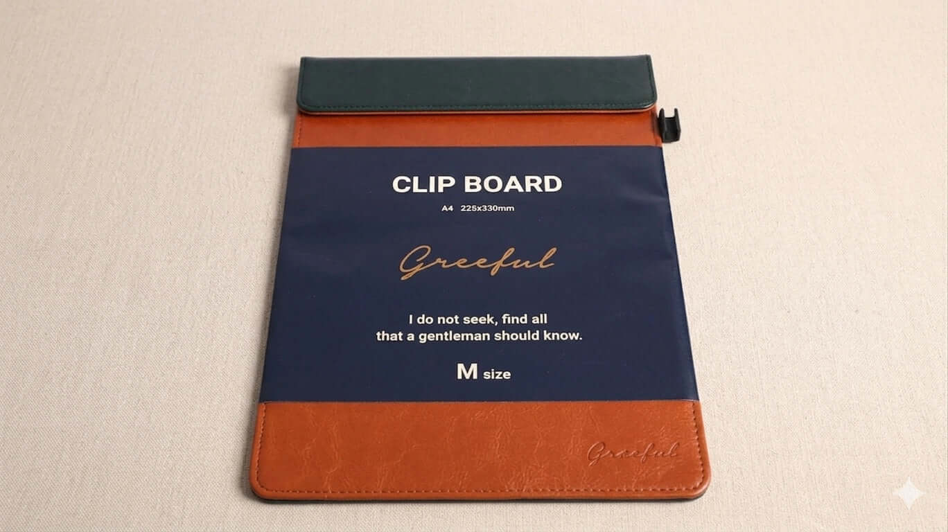 A4 PU Leather Magnetic Clipboard | Professional Organize
