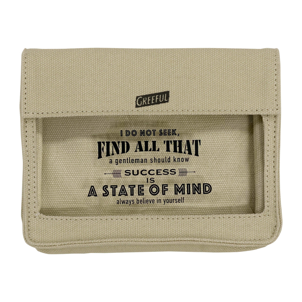 Stylish Transparent Canvas Organizer Pouch | Quick Find