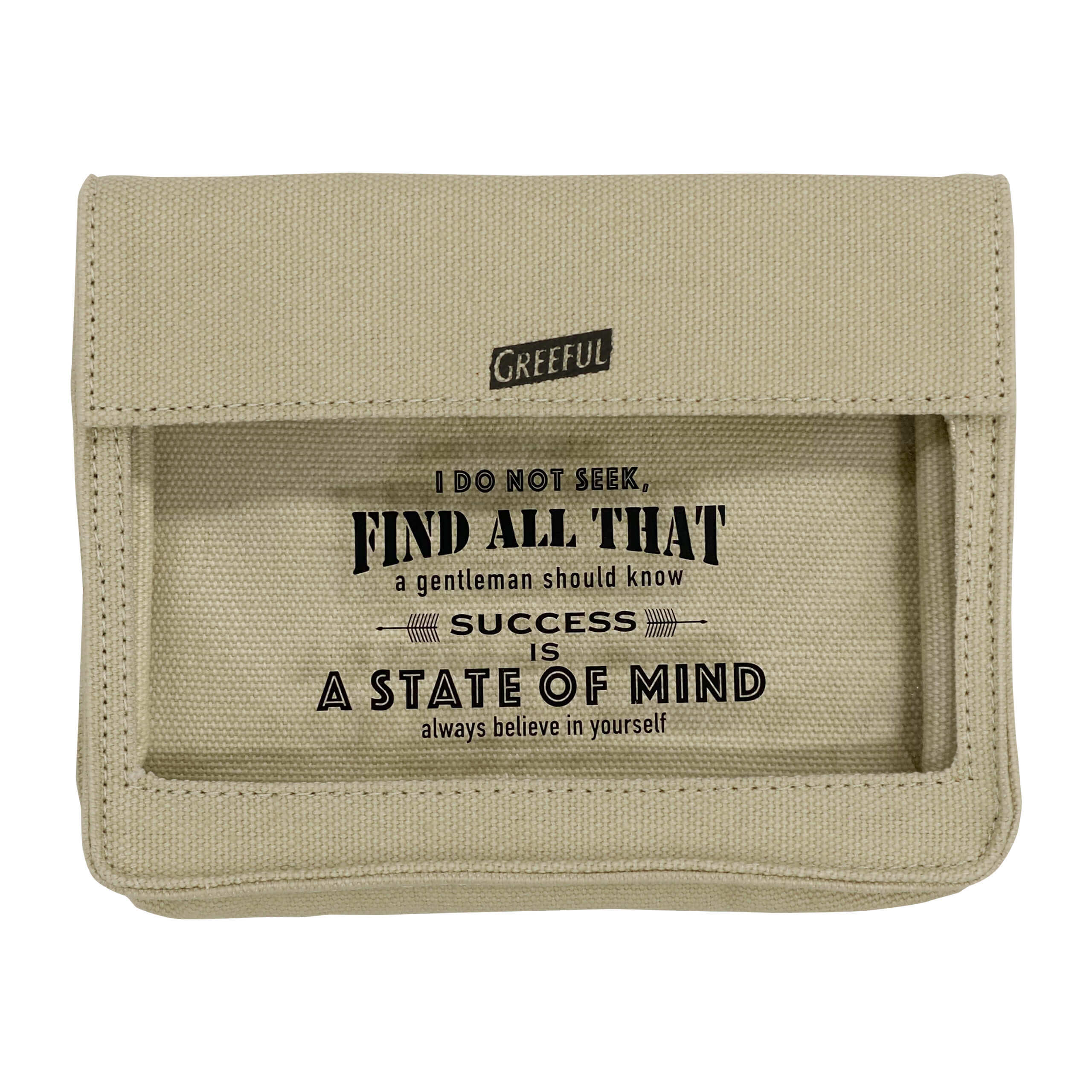 Stylish Transparent Canvas Organizer Pouch | Quick Find