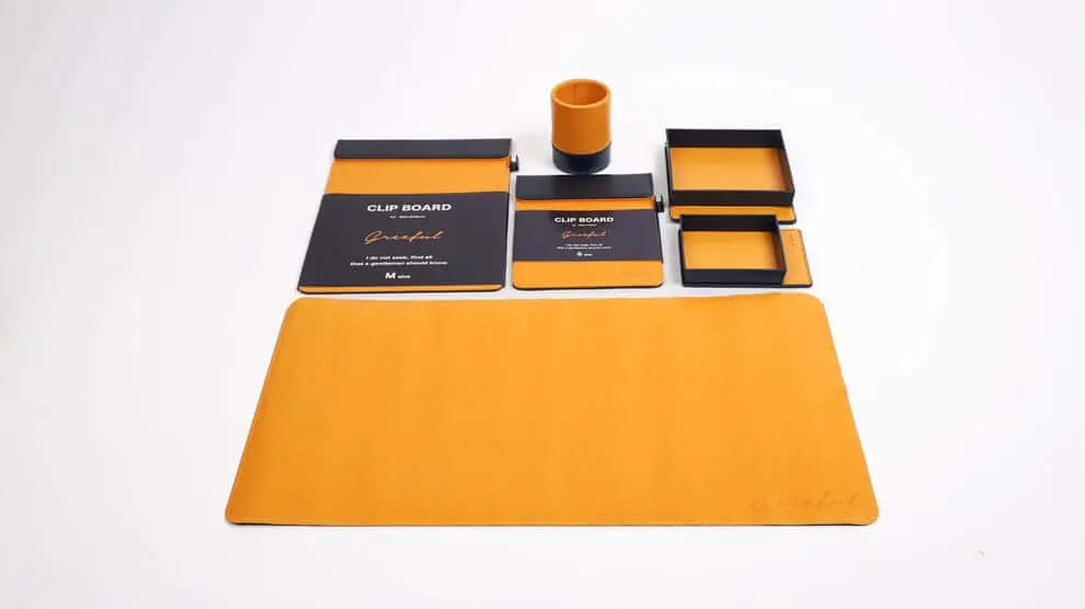 Best 6 Pc PU Leather Desk Organizer Deal