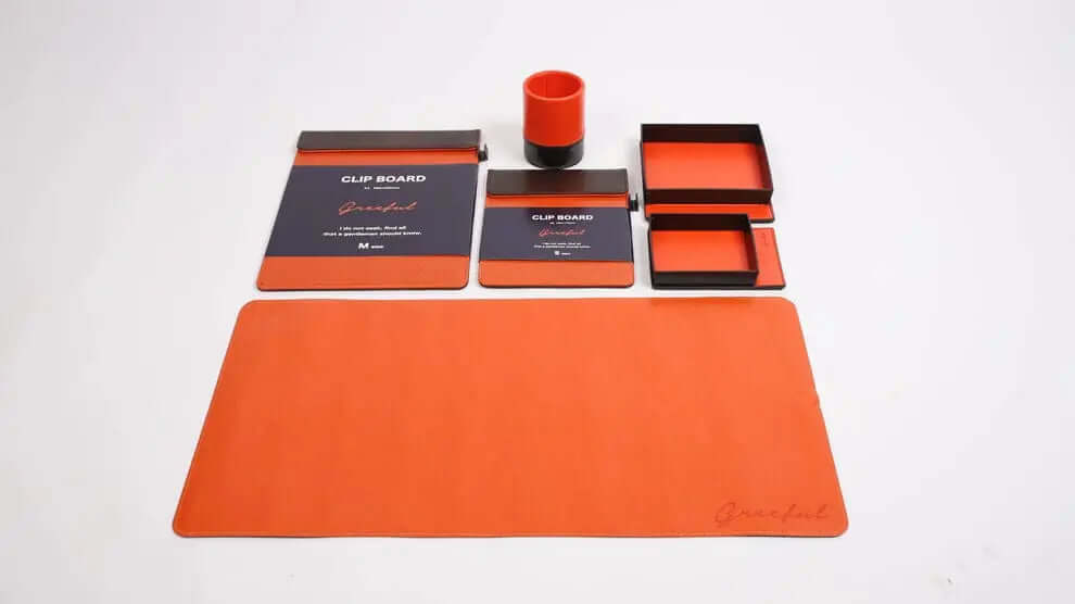 Best 6 Pc PU Leather Desk Organizer Deal