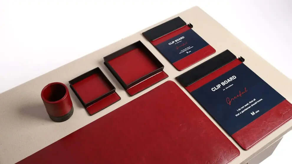 Best 6 Pc PU Leather Desk Organizer Deal