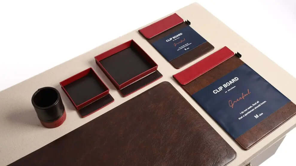 Best 6 Pc PU Leather Desk Organizer Deal