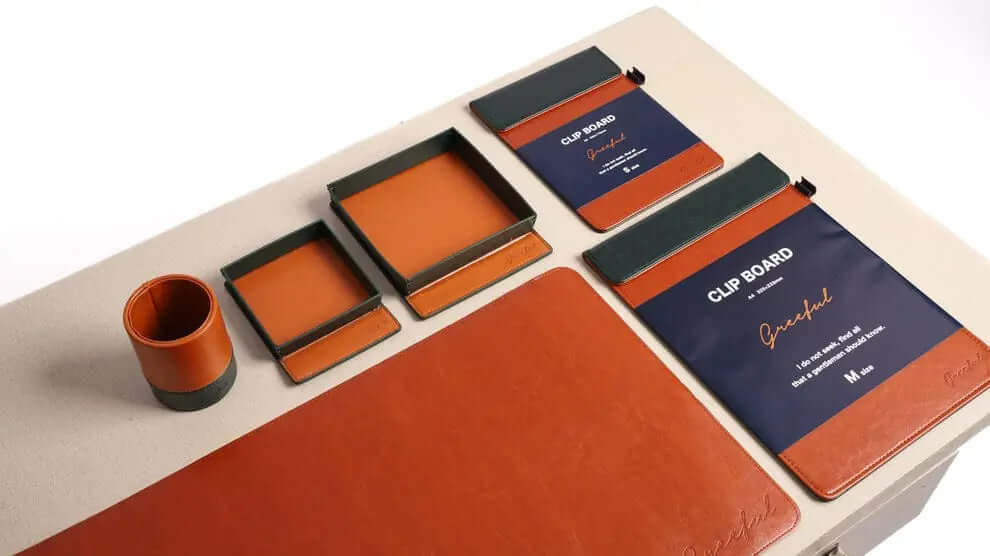 Best 6 Pc PU Leather Desk Organizer Deal