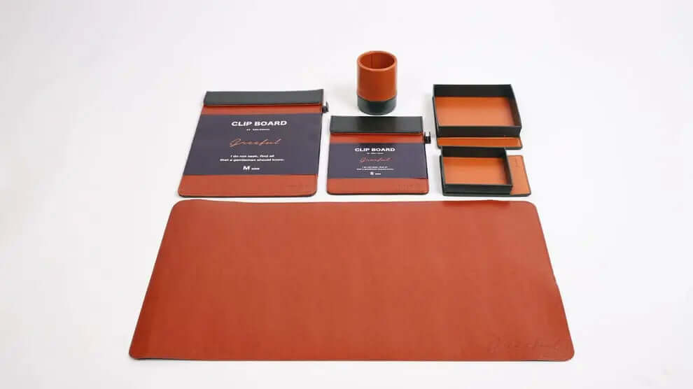 Best 6 Pc PU Leather Desk Organizer Deal