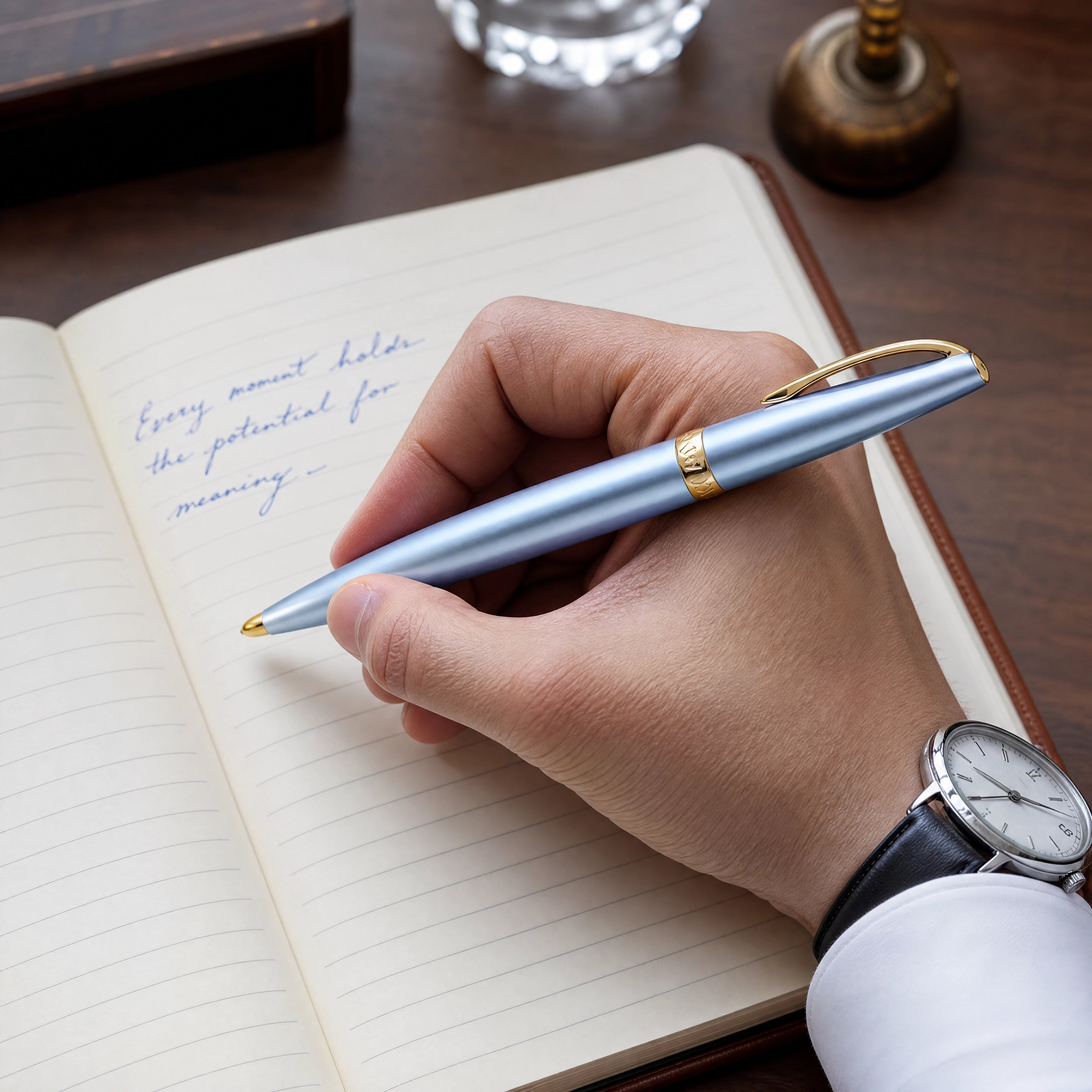 Stainless Steel Gold Ball Pen | Premium Executive Writing Instrument
