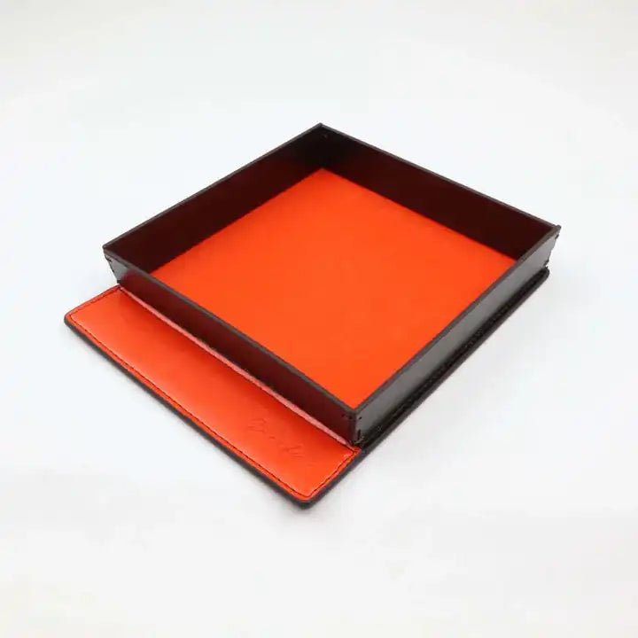 Premium PU Leather Valet Tray – Modern Desk & Office Organizer - Greeful