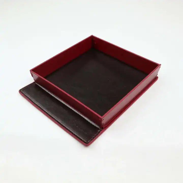Premium PU Leather Valet Tray – Modern Desk & Office Organizer - Greeful