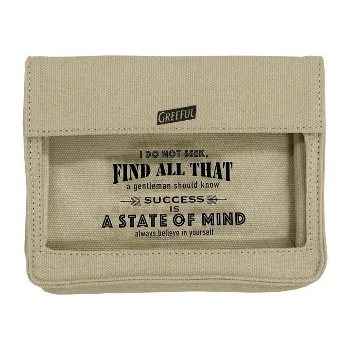 Stylish Transparent Canvas Organizer Pouch | Quick Find - Greeful