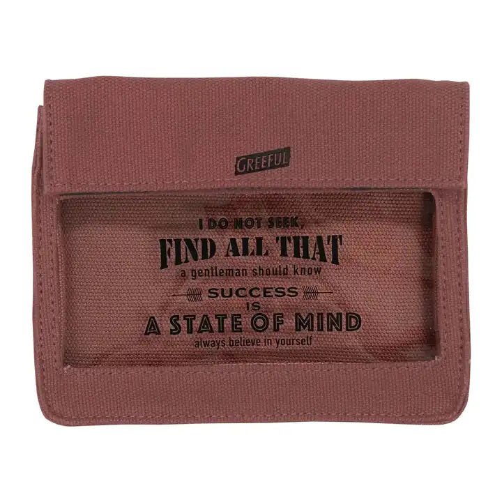 Stylish Transparent Canvas Organizer Pouch | Quick Find - Greeful