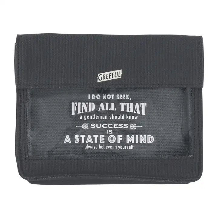Stylish Transparent Canvas Organizer Pouch | Quick Find - Greeful